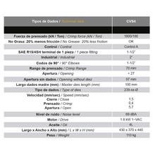 CVS4 Máquina de Prensado sin grasa 2″ Industrial Monofásica