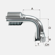 HEMBRA GIRATORIA BSPP, TUBO A 90