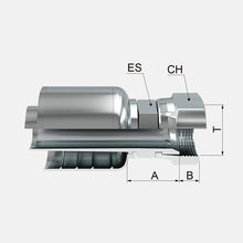 HEMBRA GIRATORIA SAE 45-RECTA