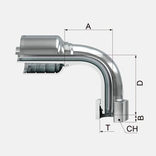 HEMBRA GIRATORIA A 90 METRICA CONO 24 SERIE PESADA