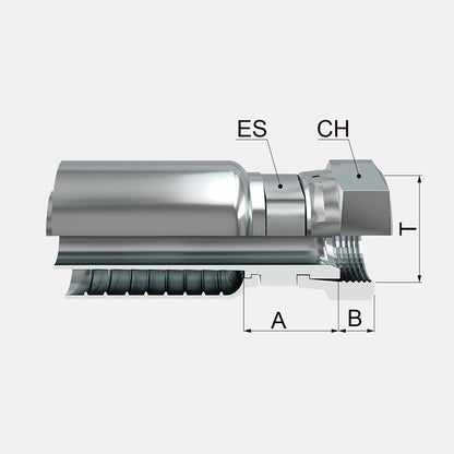 HEMBRA GIRATORIA RECTA JIC 37