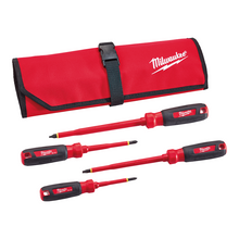 JUEGO DESTORNILLADORES CON AISLAMIENTO 1000V CON BOLSA (4PZ)
