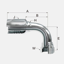 CONEXION REUSABLE HEMBRA GIRATORIA 37Âº FLARE CODO A 90Âº PARA MANGUERA R5