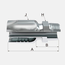 CONEXION REUSABLE MACHO ROSCA NPT PARA MANGUERA R5